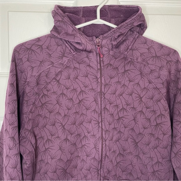 MEC burgundy light weight fleece hoody size Large - Picture 3 of 8